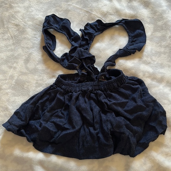 Zara Other - Zara girls blue pinafore overall shorts sz 3-4 yr